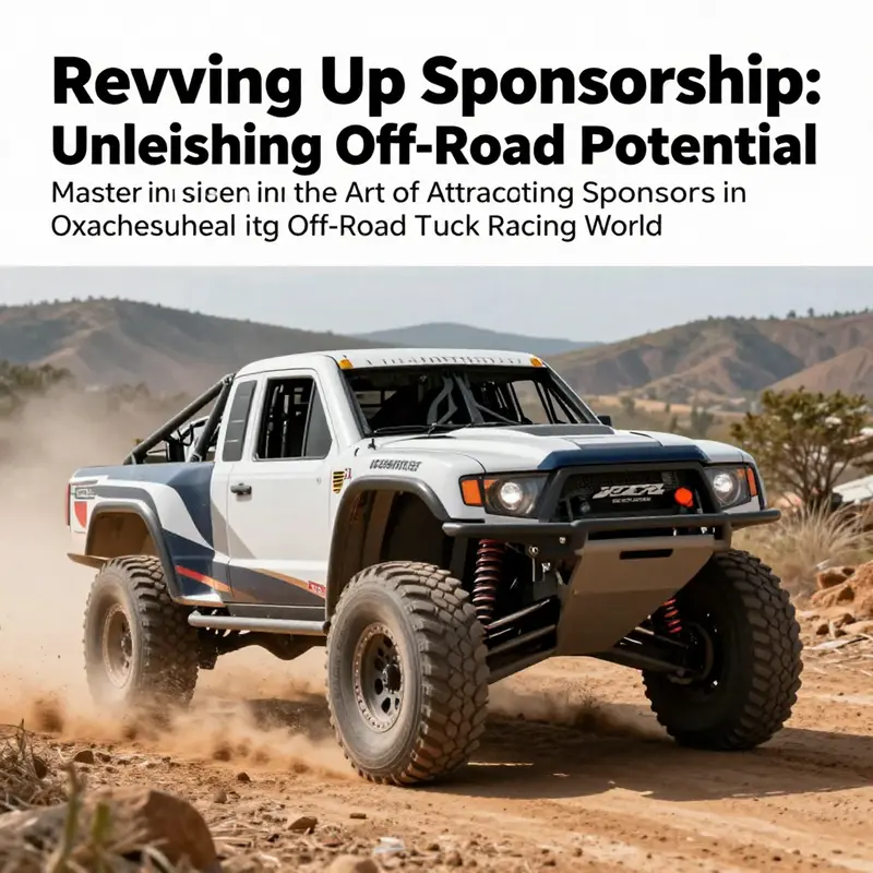 A powerful off-road truck racing through a picturesque natural landscape, embodying the thrill and adventure of the sport.