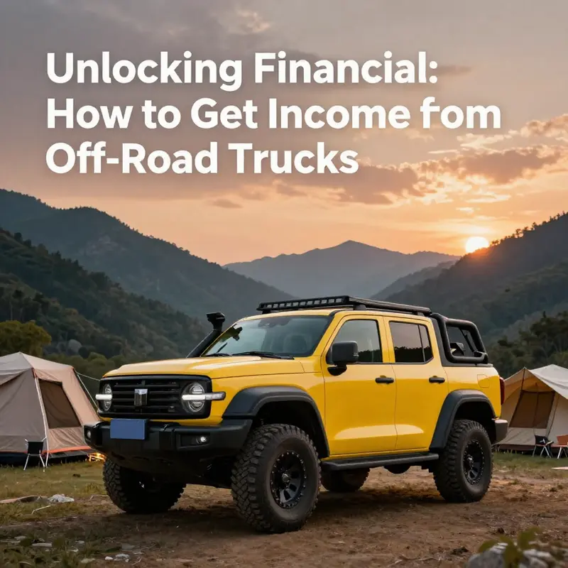 Monetizing off-road trucks through rental platforms and guided tours.