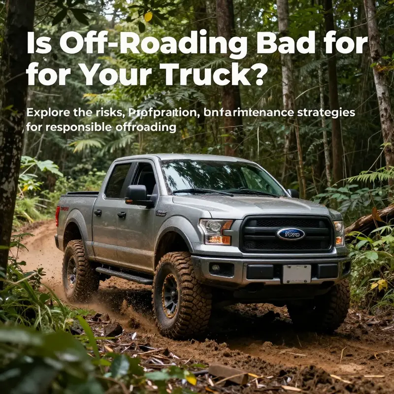 A Ford F-150 off-roading through a dense forest, showcasing the excitement and challenges of rugged terrain.