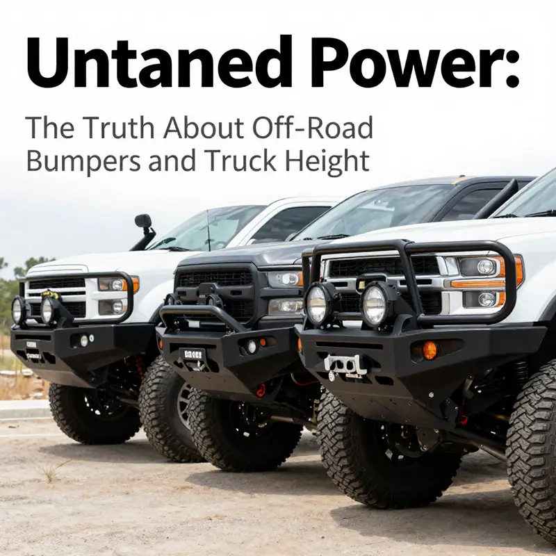 An off-road bumper enhances protection and maintains a truck’s original ride height.