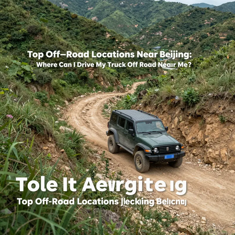 Explore rugged terrains and beautiful landscapes at off-road locations near Beijing.