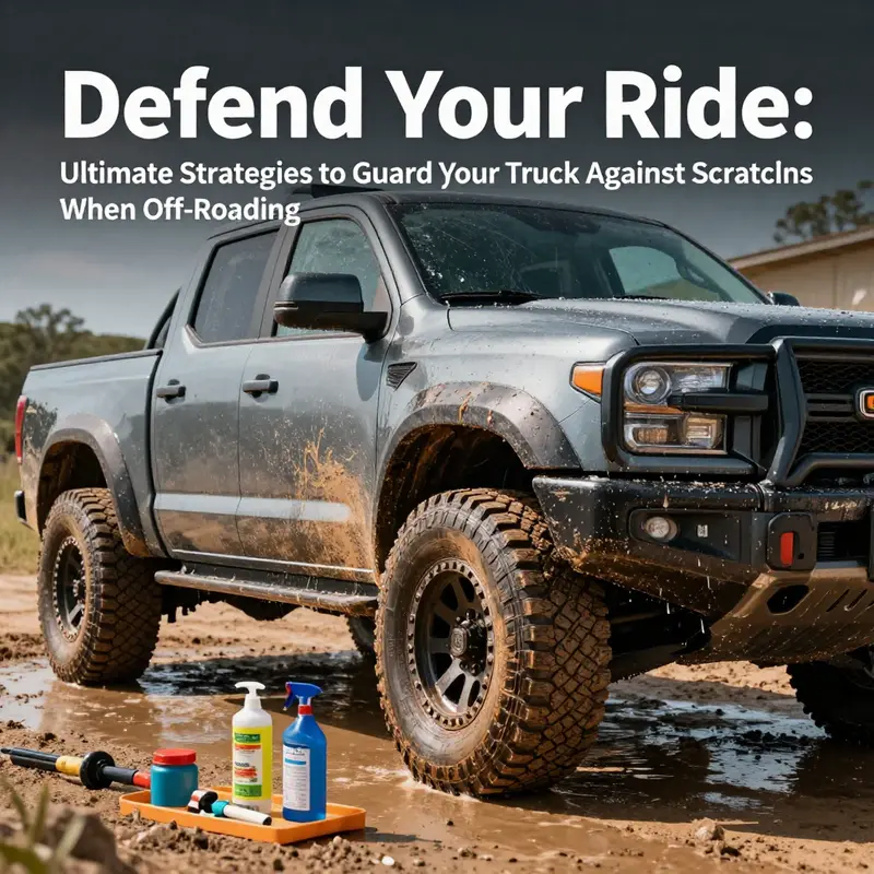 An off-road truck equipped with protective coverings and skid plates ready for adventure.