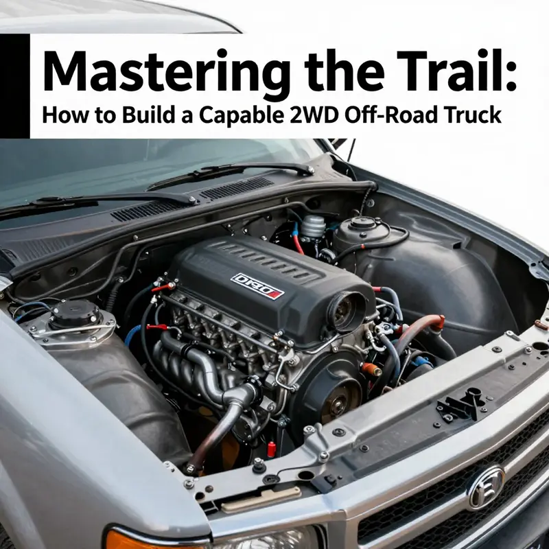 A 2WD truck adeptly navigating through various terrains, exemplifying the importance of purpose in off-road vehicle design.