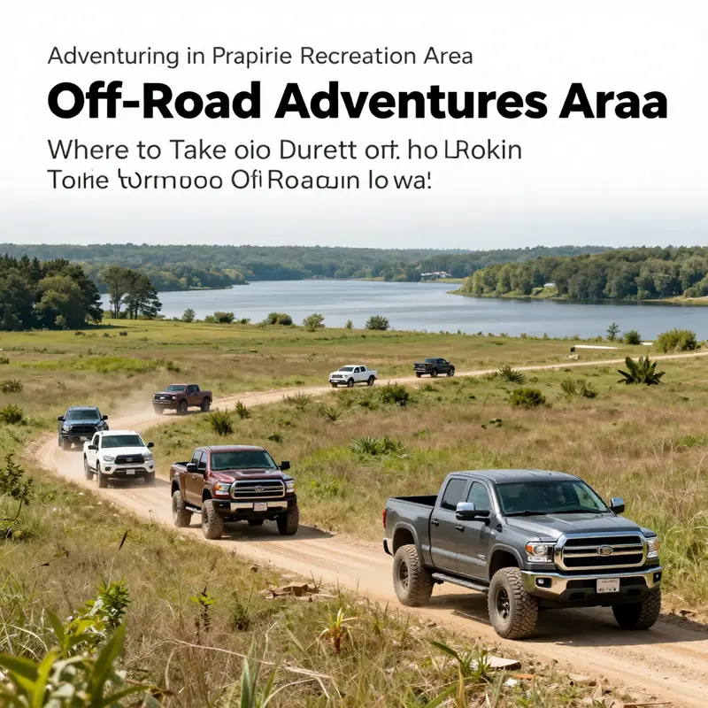 A truck driving through the Cedar Falls Cedar River Trail, showcasing the beautiful nature and terrain.