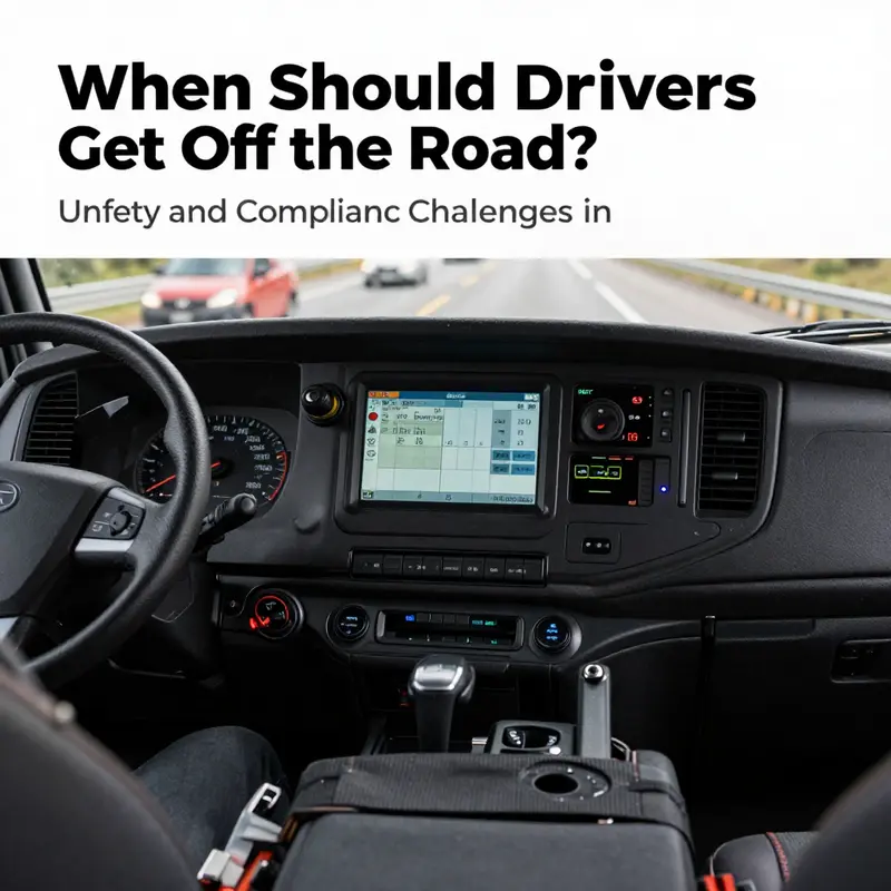 Truck navigating rugged terrains must adhere to strict hours-of-service regulations.