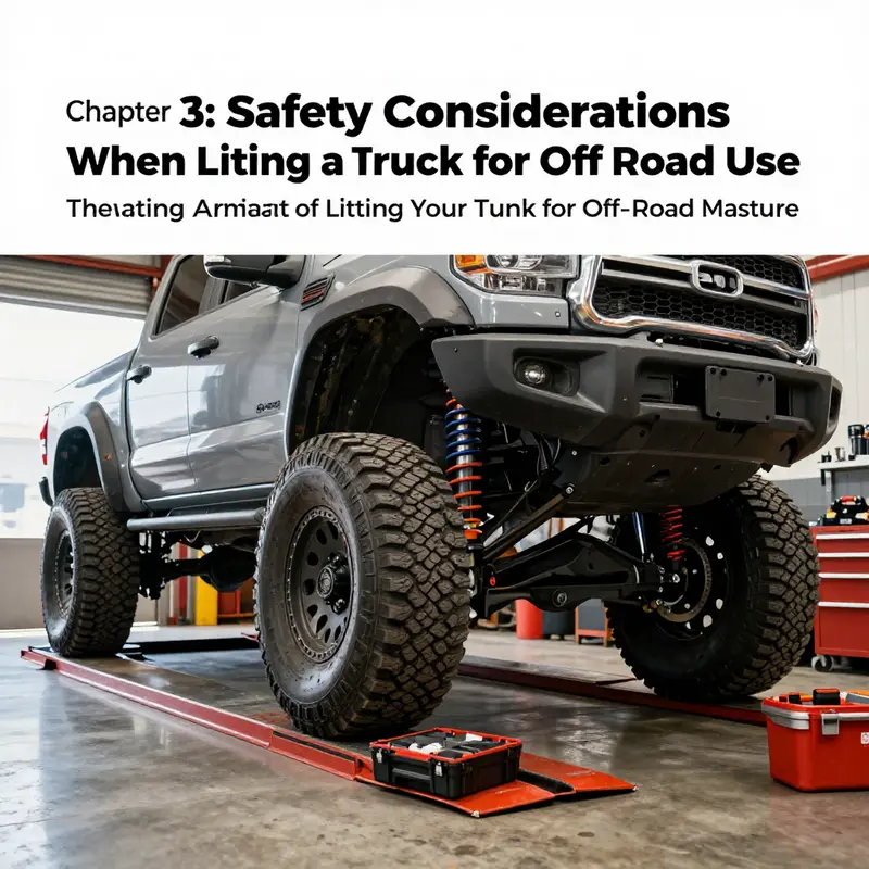 A truck with a lifted suspension conquers challenging terrain, highlighting the benefits of increased ground clearance.