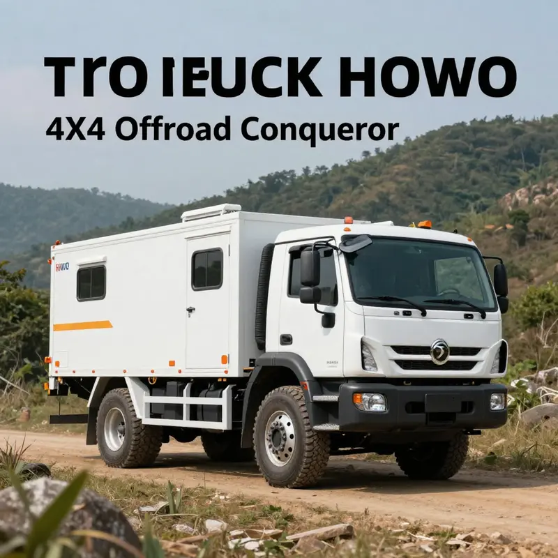 The Sinotruk HOWO 4X4 Offroad Mobile Workshop Truck exemplifies strength and versatility.