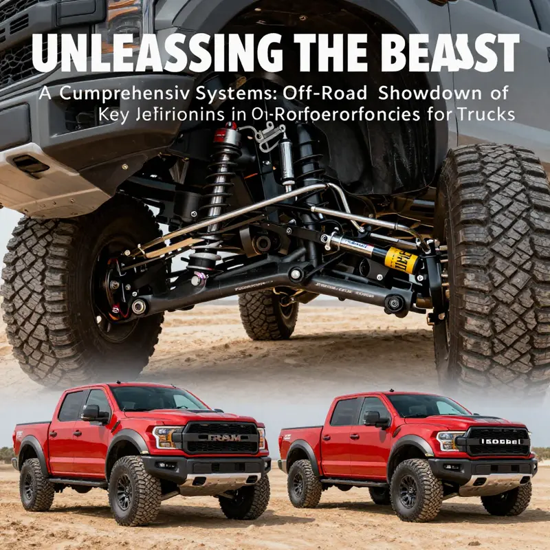 The Ford F-150 Raptor and Ram 1500 Rebel face off in a battle of off-road supremacy.