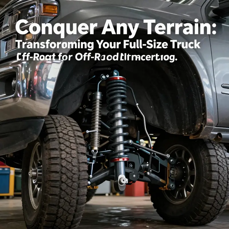 Upgrading the suspension system for improved off-road performance.