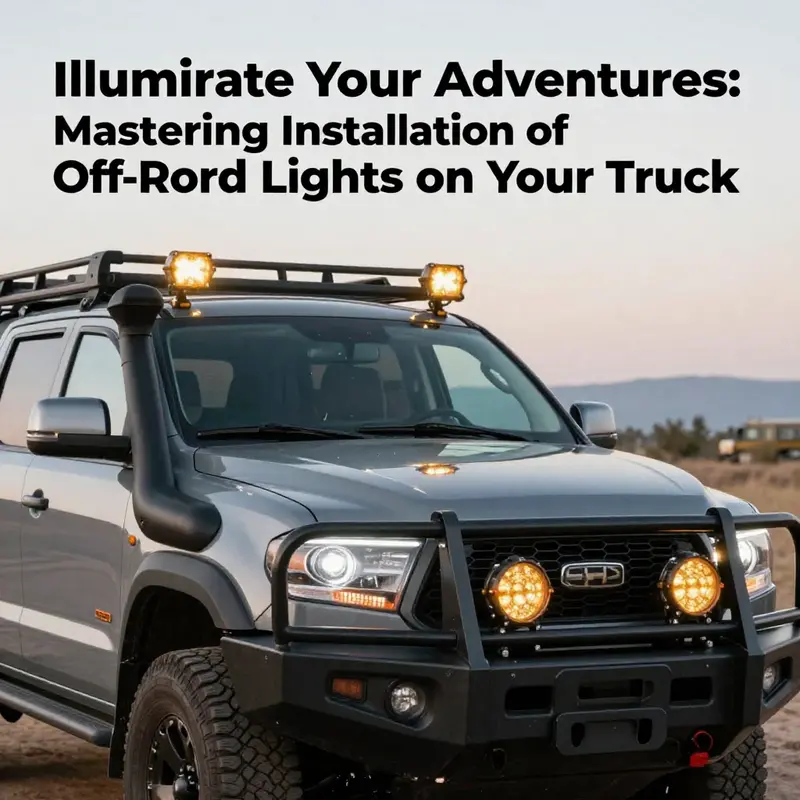 Exploring the different types of off-road lights for optimal truck visibility.