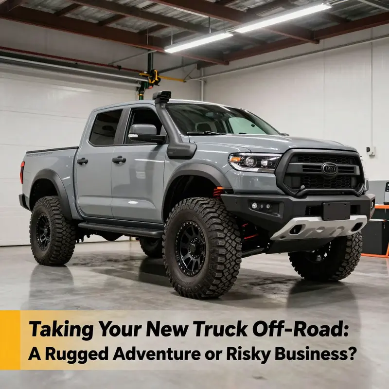 A specialized truck equipped with off-road features, ready for adventure.