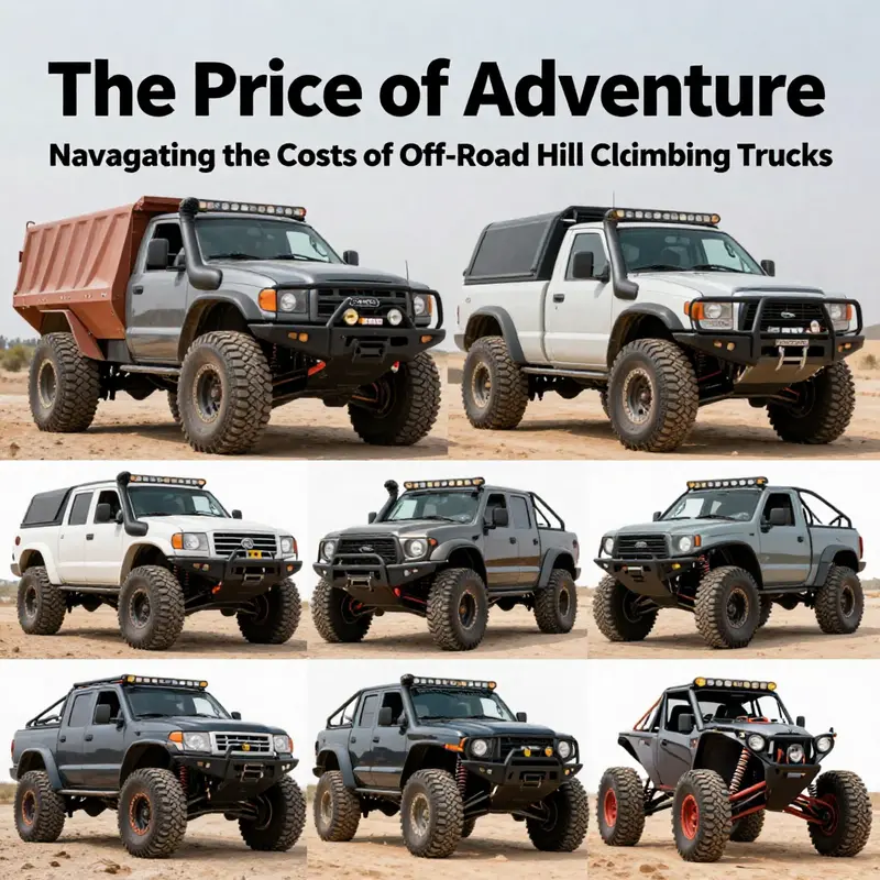 An off-road truck demonstrating raw power as it climbs a challenging hill, a metaphor for the various influences on pricing.