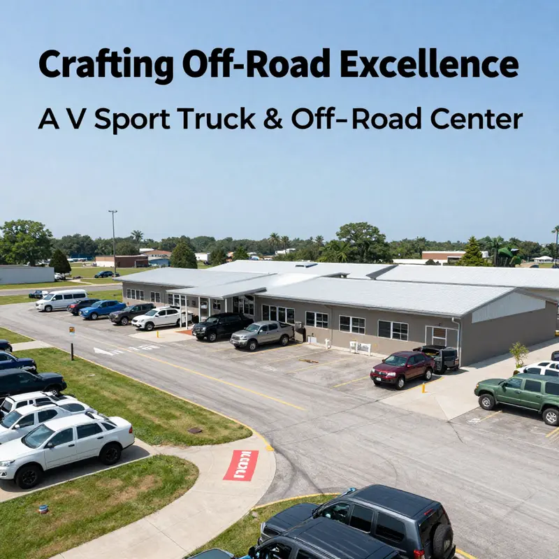 A technician expertly installs a lift kit, showcasing the shop’s dedication to quality and craftsmanship.