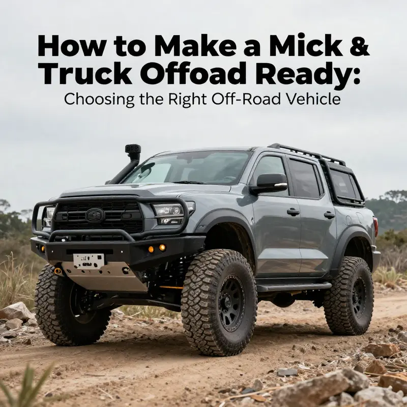Selecting a robust truck base is crucial for off-road capabilities.