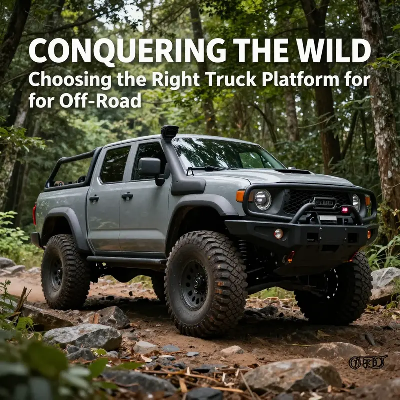 Selecting a robust truck platform is the first step in preparing for off-roading challenges.