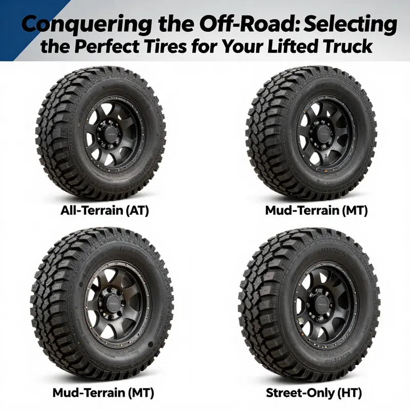 Exploring various terrains encountered by off-road vehicles, emphasizing the impact of tire choices on performance.