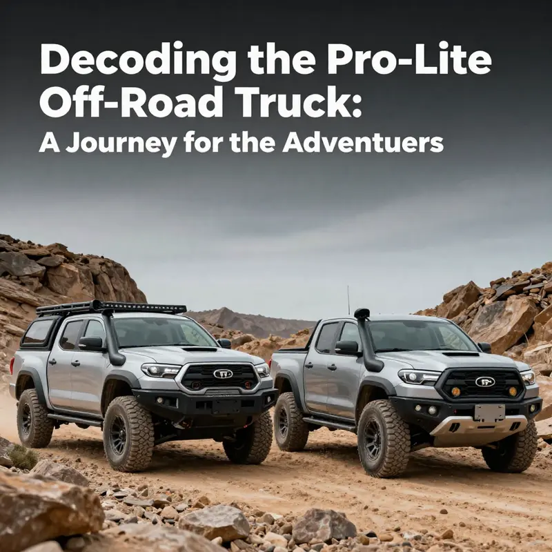Exploring the diverse range of off-road trucks amidst the absence of the Pro-Lite designation.