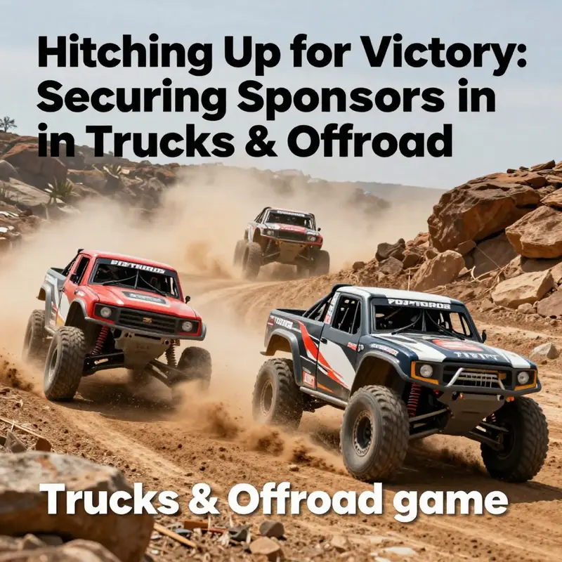 Competing in off-road races is essential for attracting sponsors in Trucks & Offroad.