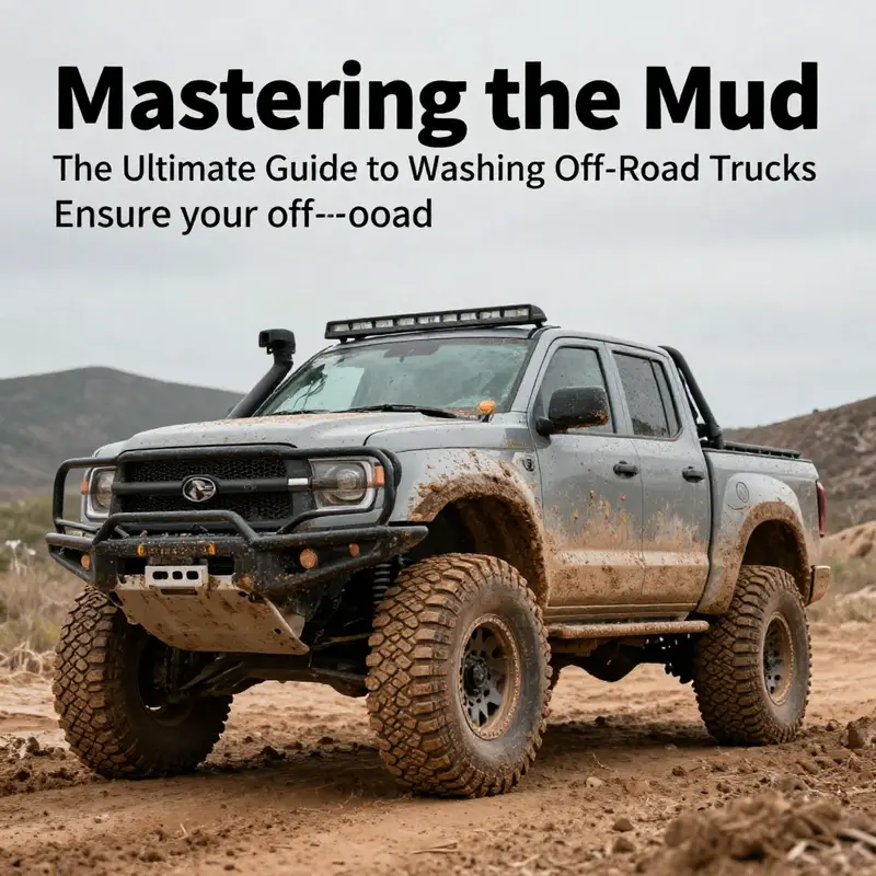 A rugged, muddy off-road truck parked on challenging terrain, representing the adventurous essence of off-road driving.