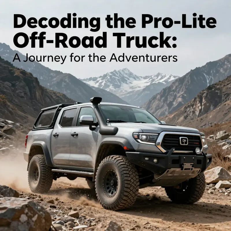An off-road truck skillfully navigating a mountain trail, embodying the essence of adventure.