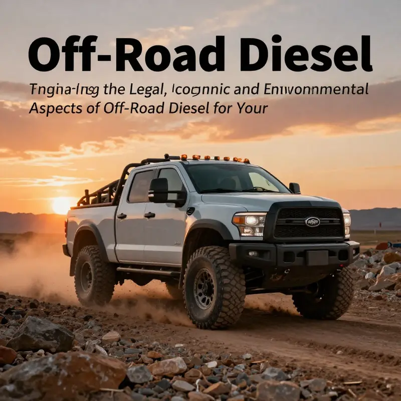 A truck navigating through rugged terrain, representing the thrill and considerations of using off-road diesel.