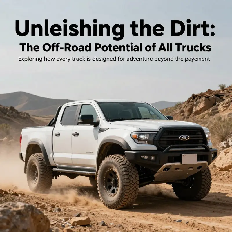 A truck conquering rugged terrain, symbolizing the adventure of off-road driving.