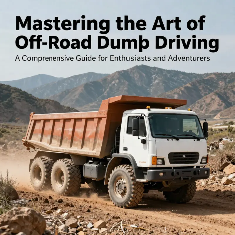 An off-road dump truck traversing challenging terrain, symbolizing the thrill of off-road driving.