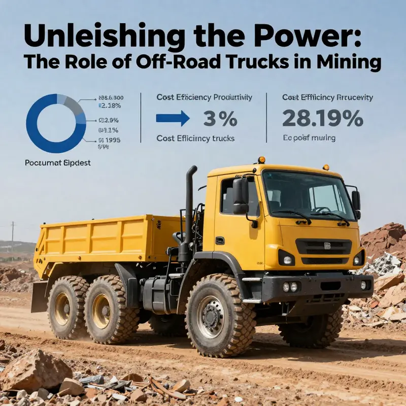 An off-road truck in action in an open-pit mine, illustrating its key role in transporting materials.