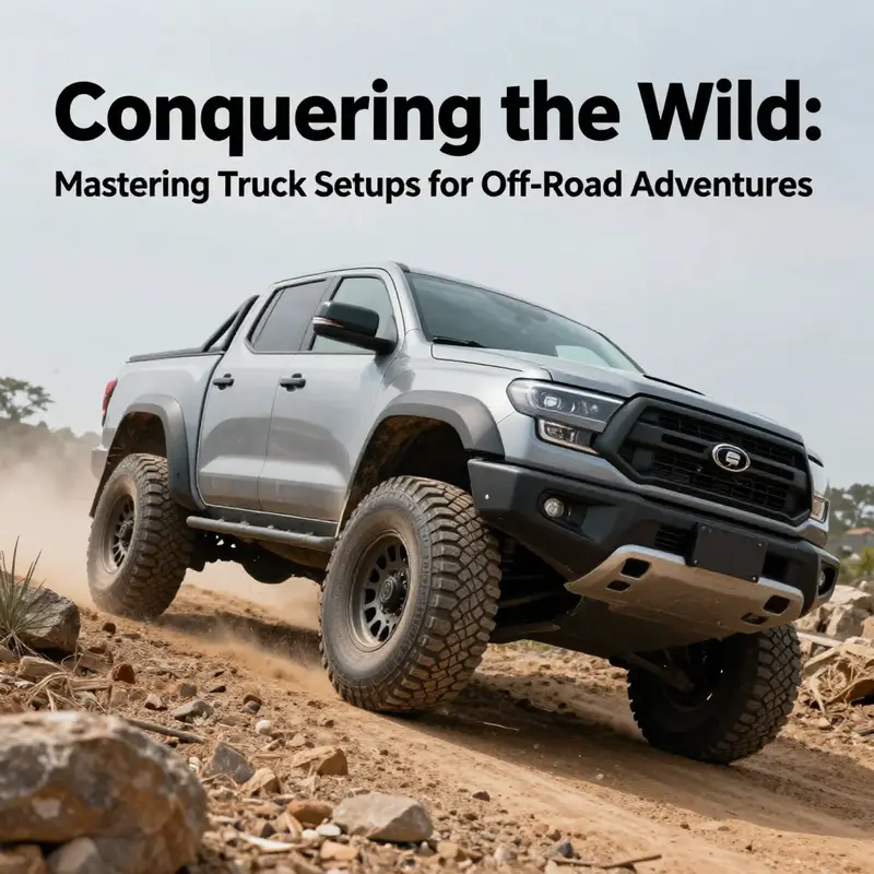 Selecting a robust truck platform is the first step in preparing for off-roading challenges.