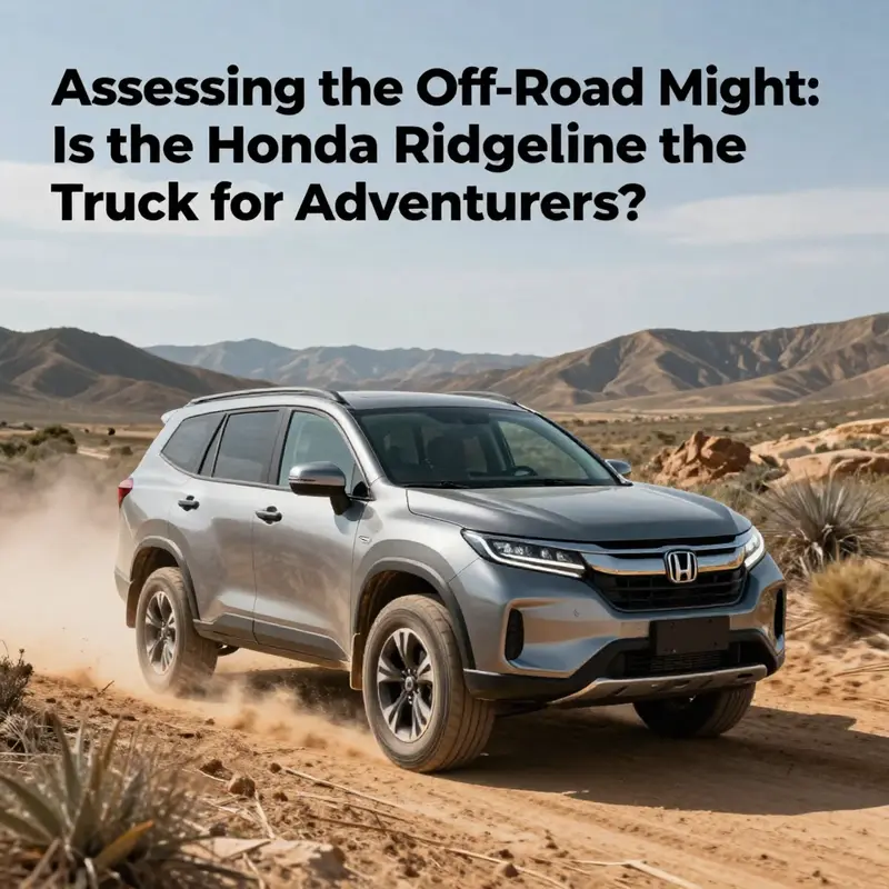 Honda Ridgeline navigating through a scenic and rugged outdoor landscape, symbolizing off-road capability.