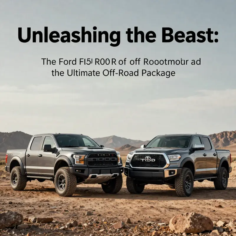 The Ford F-150 Raptor proving its prowess on unforgiving terrains.