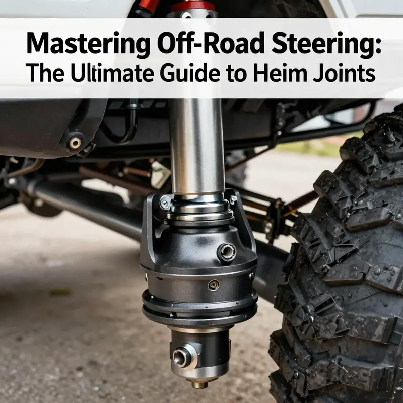 An off-road truck showcasing the critical role of Heim joints in maintaining steering control.