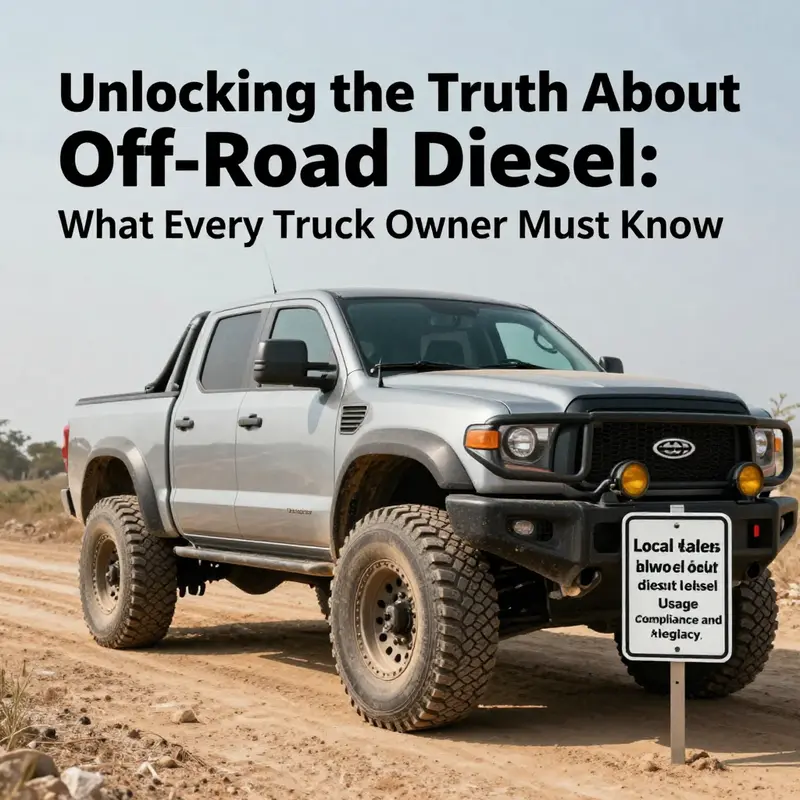 Understanding the legal landscape of using off-road diesel in trucks: compliance is key to enjoying off-road adventures.