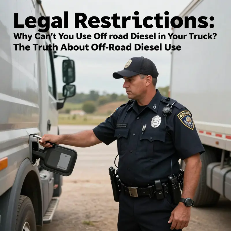 An officer ensuring compliance with fuel laws in off-road and on-road vehicles.