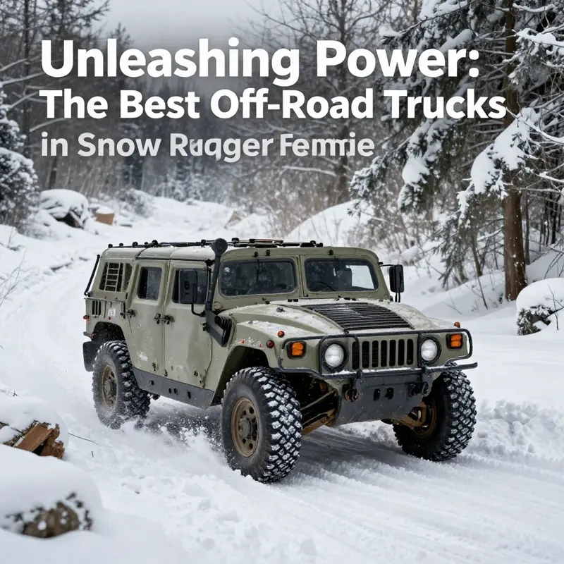 M1063 HMMWV showcasing resilience in deep snow.