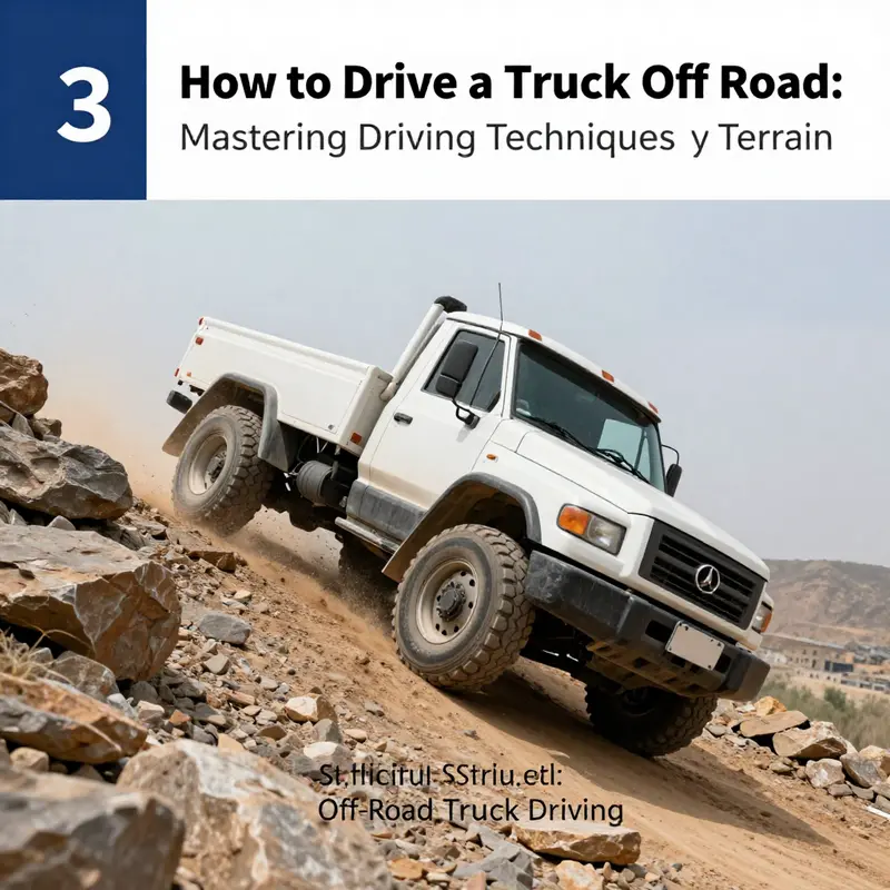 Essential preparation tools and a rugged truck ready for off-road adventures.