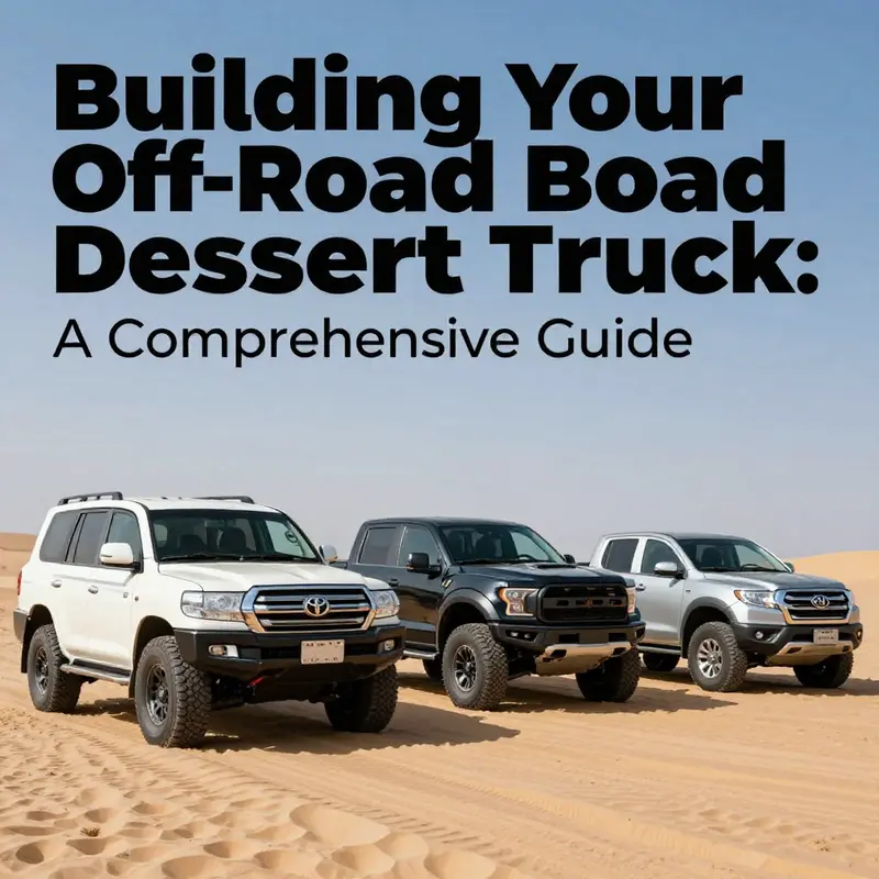 Selecting strong and durable base vehicles is crucial for building an off-road dessert truck.
