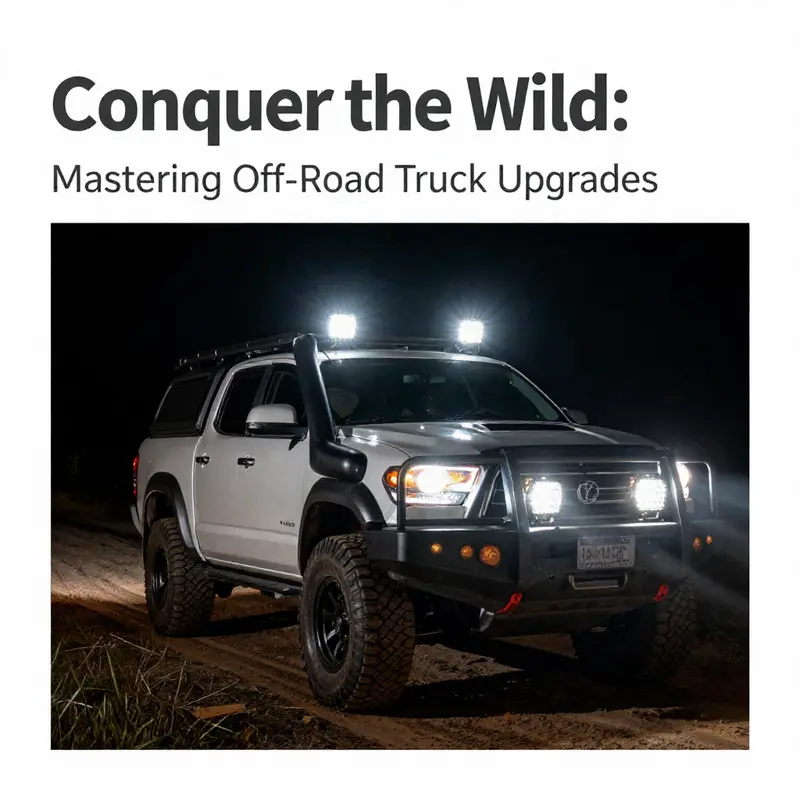 A truck showcasing its new suspension system, ready to tackle rough terrains.
