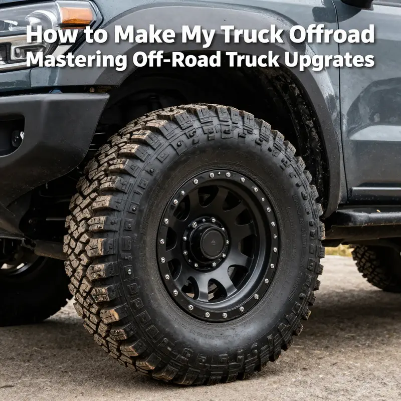 A truck showcasing its new suspension system, ready to tackle rough terrains.