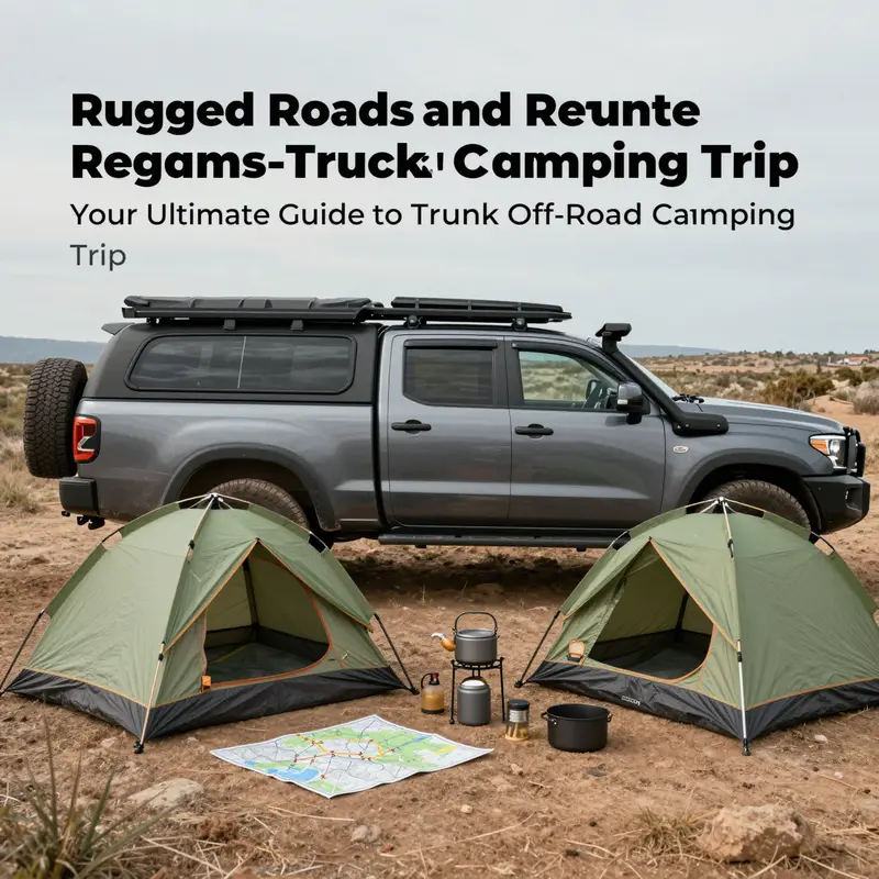 Trucks ready for adventure amidst stunning off-road landscapes.