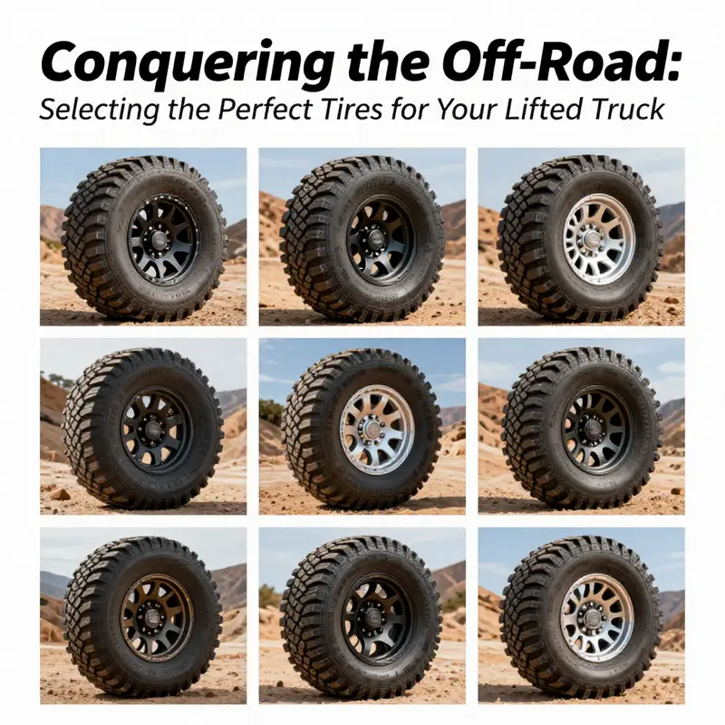 Exploring various terrains encountered by off-road vehicles, emphasizing the impact of tire choices on performance.