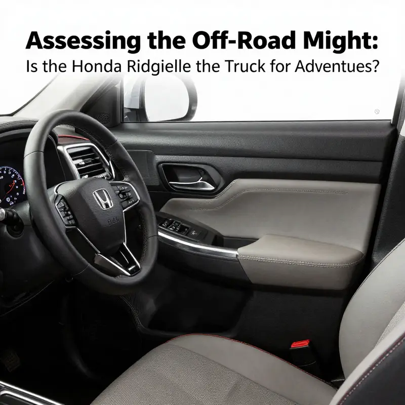 The Honda Ridgeline navigating challenging terrains, showcasing its off-road capabilities.