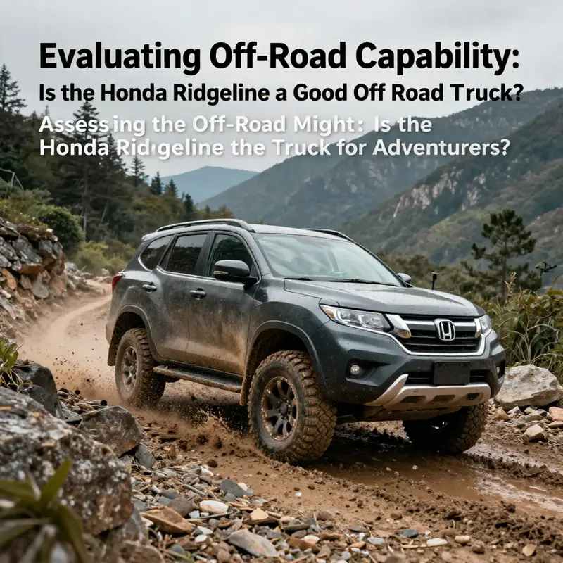 The Honda Ridgeline navigating challenging terrains, showcasing its off-road capabilities.