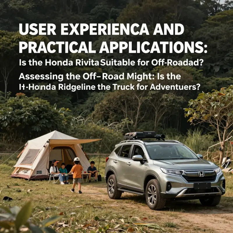 The Honda Ridgeline navigating challenging terrains, showcasing its off-road capabilities.