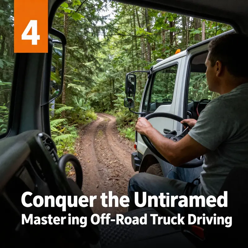 Essential preparation tools and a rugged truck ready for off-road adventures.