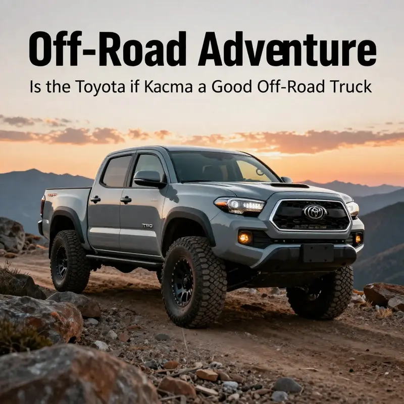 The Toyota Tacoma confidently navigating rugged terrain, a testament to its off-road capability.