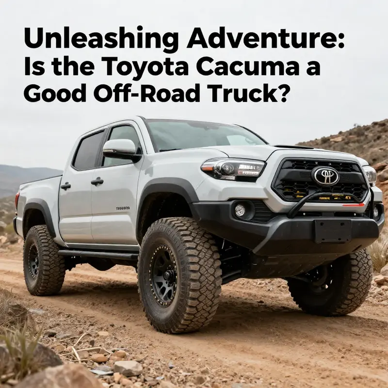The Toyota Tacoma confidently navigating rugged terrain, a testament to its off-road capability.