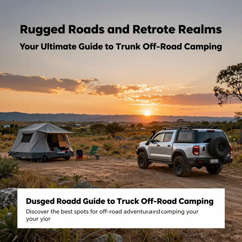 A vibrant sunset cast over an off-road camping scene, inspiring adventure in the wild.