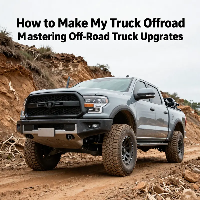 A truck showcasing its new suspension system, ready to tackle rough terrains.