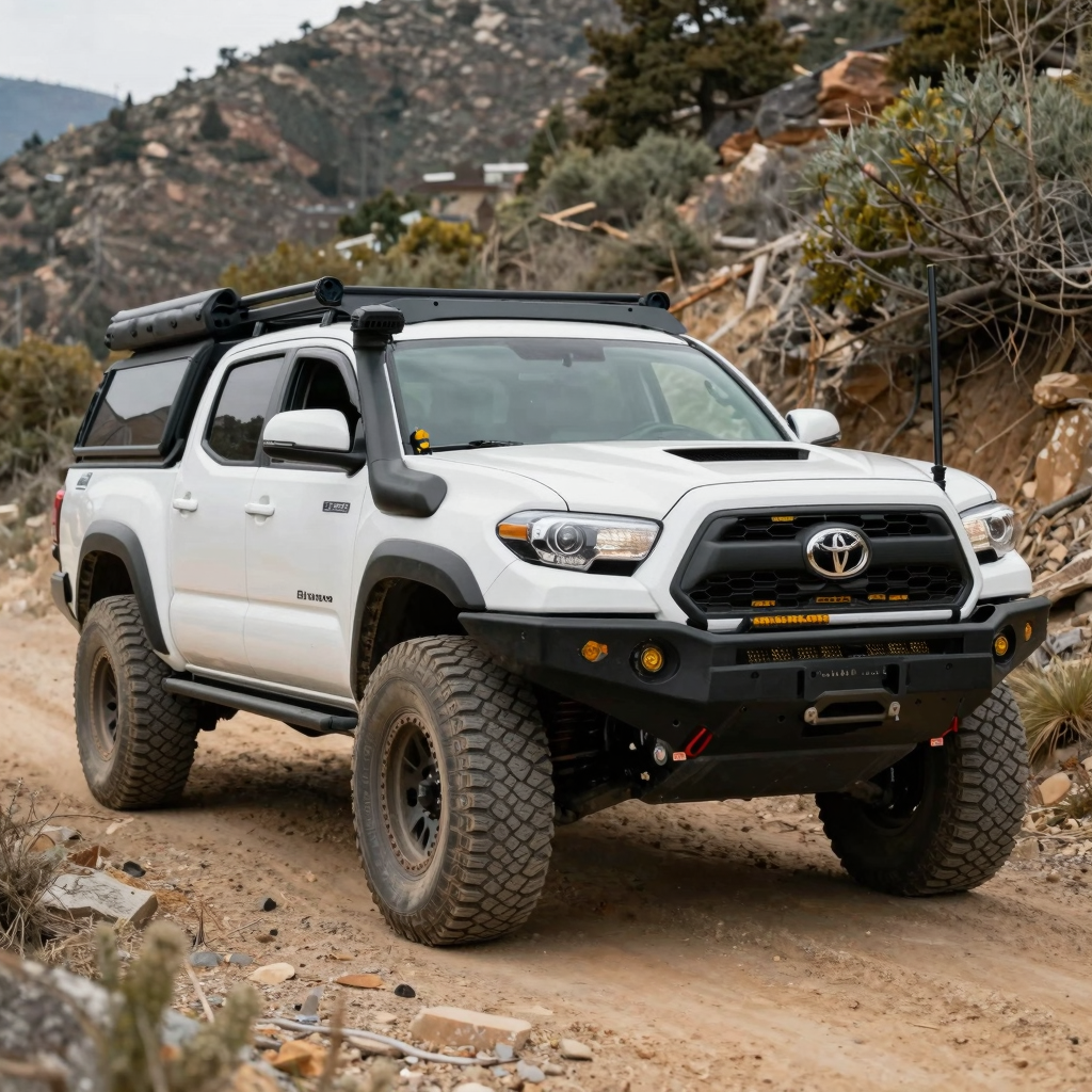 Toyota Tacoma on a Mountain Trail